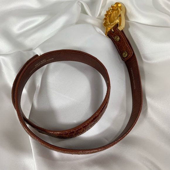 Vintage BARRY KIESELSTEIN CORD celestial belt lizard and alligator sun 90s small - Picture 7 of 16